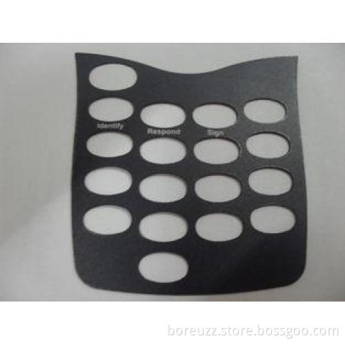 Scratchproof PC Membrane Switch Panel , Black Membrane Cont